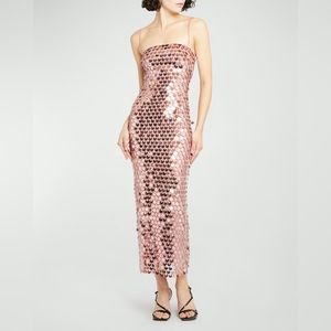 The New Arrivals Ilkyaz Ozel
Phoenix Dress in Rose Pink Sequin - NWT